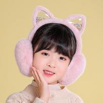 2023 Autumn & Winter Cute Pom-Pom Solid Color Children's Earmuffs - Cozy Ear Warmers & Protection Suitable for 5-15 years