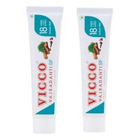 Vicco Vajradanti Ayurvedic Sugar-Free Toothpaste For Healthy Strong Gums And Teeth With Natural Herbal Care | Gentle Oral Protection [80g | Pack of 2]