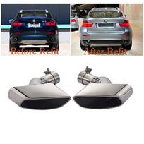 Nerūdijančio plieno išmetimo sistemos galinio vamzdžio apdaila BMW X6 E71 Car Exhaust Pipe
