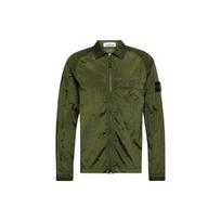 Stone Island Ss22 Metallic Nylon Shirt Jacket Autumn Men Jacket Military-Green 761512321-V0058 M