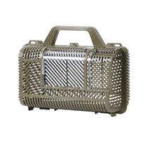Portable Pet Carrying Cage Bag, Breathable Lightweight Portable Structure, For Bird Parrot Hamster Small Pets Outdoor Travel armijos žalia spalva