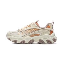 Li Ning Cat Paw Lite3 Slip Resistant, Abrasion Resistant, Breathable Low top Casual Shoes Women's Gray Orange AGCW186-5 38