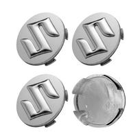 4 vnt./rinkinys 54 mm Premium logotipo ratų gaubteliai Ratų centrinių dangtelių rinkinys Suzuki SX4 Alto AX100 Liana Gsxr Swift Grand Vitara Jimny sidabras