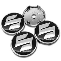 4 vnt. 60 mm automobilio ratlankio centrinis dangtelis, ženklelis, lipdukas, Suzuki JIMNY Grand vitara Sx4 swift Alto priedams