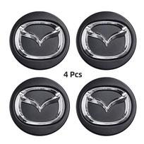 4 vnt. 56 mm Mazda ratlankio dangtelio lipdukas Emblema Ženklelis Lipdukas Skirta 3 6 Atenza Axela Demio CX3 CX5 MP MS RX8 Priedai black