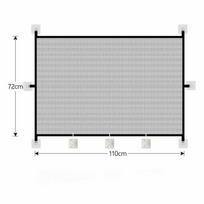 New Retractable Pet Barrier Fences Folding Mesh Pet Safety Gate Anti-Escape with Hooks Dog Isolation Gate Indoor Use