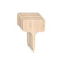 Bamboo Plant Labels, T-Type Wooden Plant Sign Tags Garden Markers for Seed Potted Herbs Flowers Vegetables Plant Tags