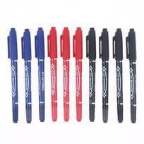 10Pcs/Set Double-Tip Permanent Paint Marker Pens Ink Not Erasable For Plastic Wood Stone Metal Glass Doodling Marking Graffiti