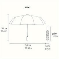 Floral Wagon Wheel Design Perfect for Outdoor Activities - Lightweight and Durable Automatic Folding Umbrella, Ideal Present f