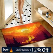 Soft Absorbent Non-Slip Rug Game Firewatch Floor Mat Home Decor Doormat Bedroom Floor Mat Shower Carpet 40x60cm