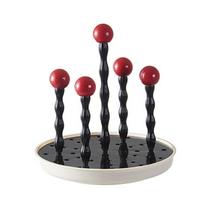 Creative Rotating Drying Rack Detachable Center Handle Bottle Cleaning Dryer Plastic Rotatable Bottom Rotatable Cup Holder