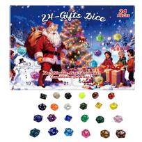 Christmas Advent Toy 2025 Party Game Supplies 24 Days Role Playing Dice Set Countdown Calendar For Women Boys Girls Youth Teens L