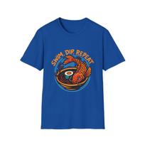 Unisex Softstyle T-Shirt Mens Womens Tees Top Sushi Koi Fish Soy Sauce Bowl Japanese Art Graphic Tee XL