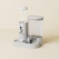 2 in 1 Hamster Water Dispenser Leak-Proof with Base Hamster Water Bottle Automatic Hamster Food Basin for Small Animal pilka