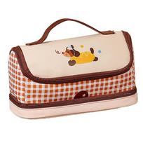 PU Leather Waterproof Cartoon House Pen Bag Big House Shape Large Pencil Pouch  Student Sausage Dog