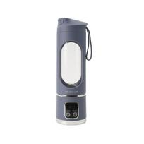 Portable Electric Juicer Cup USB Rechargeable Personal Blender with Digital Display and Safety Lock for Outdoor Travel and Home Use One Size violetinė