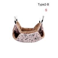 Cute Soft Rabbit Squirrel Winter Comfortable Warm Cage House Guinea Pig Nest Small Animal Sleeping Bag Hamster Hammock (as the picture,S)