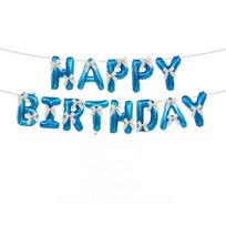16 inch Happy Birthday Balloons Bow Ribbon Balloon Set Aluminum Foil Balloons Birthday Party Decoration Happy Birthday Letter 10inch