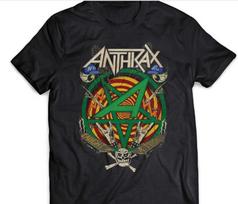 ANTHRAX.x Band Collection Black Unisex All size Shirt A114 M