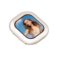 Mini Magnetic Rear Camera Display Screen Selfie Mirror for Smartphone Rear Lens Monitoring and Dual Screen Viewing Compatible with Multiple Models One Size smėlis