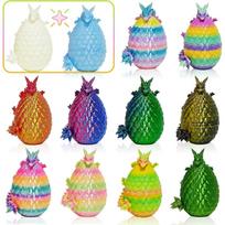 12PCS 3D Printed Easter Eggs with Dragons Inside, Easter Surprise Dragon Eggs, 3D Printed Animals, Easter Basket Stuffers,Fidget Toys Gifts