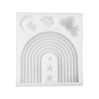 Rainbow Clouds Stars- Moon Silicone Mold Sugar Cake Candy Mold Chocolate Ice Block French Dessert Cake Decorations 1