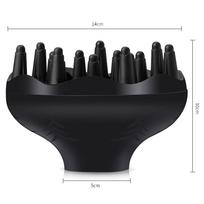 1pc Hair Diffuser Professional Hair Styling Curl Dryer Diffuser Universal Hairdressing Blower Styling Salon Curly Tool Black'