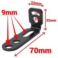 Motorcycle Headlight Mount Bracket Adjustable LED Spot Light Clamp Holder Stable Support for Electric Scooter Motorbike Fog Lamp