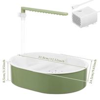 Parrot Automatic Shower Pet Bird Cage Bath Tub Fountain USB Electric Circulating Faucet Toy Pet Bird Bathtub Cleaning Supplies žalia
