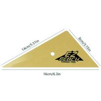 1PCS Soft Triangle Go Corner Squeegee Vinyl Car Wrap Window Tinting Scraper Carbon Film Window Edge Installation Tucking Tool