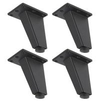 4/8Pcs Furniture Legs Pads  Aluminum Alloy Sofa Bed Feet Heavy Duty Solid Square Sloping Table Cabinet Replacement