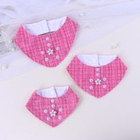 Pet French-Style Pearl Accessories: Dog & Cat Bibs, Bandanas, Collars, Triangle Scarves, Decorative Items Small