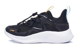Li Ning YOUNG Antelope 3.5 Comfortable Cushioning, Wear Resistant Low top Kids' Running Shoes Black Kids' YKNT090-1 28