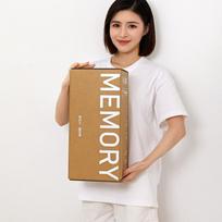 Yunduo Memory Pillow Five Memory Foam Pillow Core Zero Pressure Neck Protector Pressureless Bread Pillow 42x70cm beige