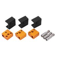 3 komplektai 3D spausdintuvo dalis silikoninė kojinė aliuminio šildytuvo blokas nerūdijančio plieno gerklė MK7 MK8