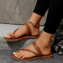 Women Minimalist Thong Sandals 2024 New Fashion Flat Sandals Summer Outdoor Beach Vacation Leisure Woman Shoes Size 36-43 36 ruda