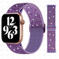 Elastic Nylon Strap for Apple Watch ultra 2 49mm Series 9/8/7 41mm 45mm38/42-40mm/44mm Bohemian Bracelet iWatch 6 5 4 3 Se Band 49mm-42mm-44mm-45mm