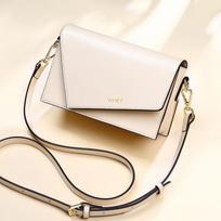 Leather small bag women's bag new trendy messenger bag niche shoulder bag spring and autumn small square bag luggage