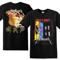 Vintage 90s Guns N Roses Metallica Inspired Fan Tour  1992 Unisex Tee Unisex T-Shirt XXXL