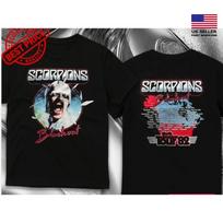 Scorpions Blackout North American Tour 82  Double Sided All Size Unisex T-Shirt XXXXL