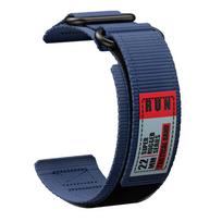 22 mm Velcro Nailono Laikrodžio Dirželis COROS APEX 4 42mm Sportiniam Pakeitimui Riešo Dirželis COROS PACE Pro / 4 3 22mm tamsiai mėlyna spalva