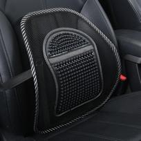 Waist Support Pillow Massage Particles Breathable Mesh Fabric Lumbar Pads for Office Car Chair# 7068