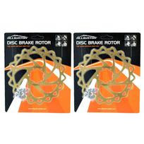 ALLIGATOR Brake iWAVE MTB Road Bike Disc Brake Rotor Ti AR2405 160mm, 2PCS, Gold,