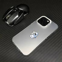 Cartoon Cute S-Shark Phone Case For iPhone17,16,15,14,13,12,11 Plus,Pro Silver White Matte Shockproof Cover iPhone17air
