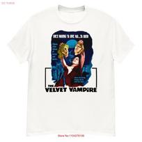 The Velvet Vampire cult horror film fan art t shirt vintage Washed Soft Slightly Stylish streetwear Comfortable fashion S įvairiaspalvis