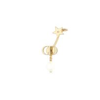 Dior Petit Cd Gold Plated Metal And White Resin Beaded Earrings Women earrings E1521PTCRS-D301 Gold