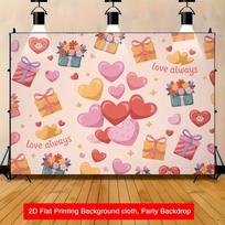 2D Snow Cat Garage Door Backdrop, Mountain Forest Photo Booth Background 47.2x31.5inch/120*80cm