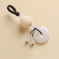 Good Moral  Agates Stone Pendant Keychain Crystal Clear  Keyring  Keychain Pendant white-Big Lotus