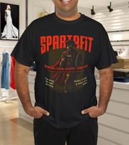 SPARTAFIT Spartan Warrior Motivation Gym T-Shirt Mens Womens Tees Top 3XL