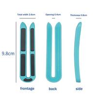 12pcs Multipurpose Strong Hold Heat Resistance Hair U-shape Hair Perm Insulation Clips Volume Clips For Salon Home Styling Tools